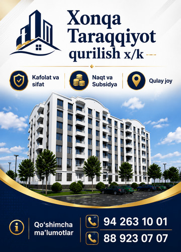Xonqa taraqqiyot qurilish x/k
