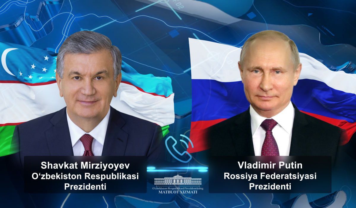Prezident Shavkat Mirziyoyev Rossiya Prezidenti Vladimir Putin bilan telefon orqali muloqot qildi.
