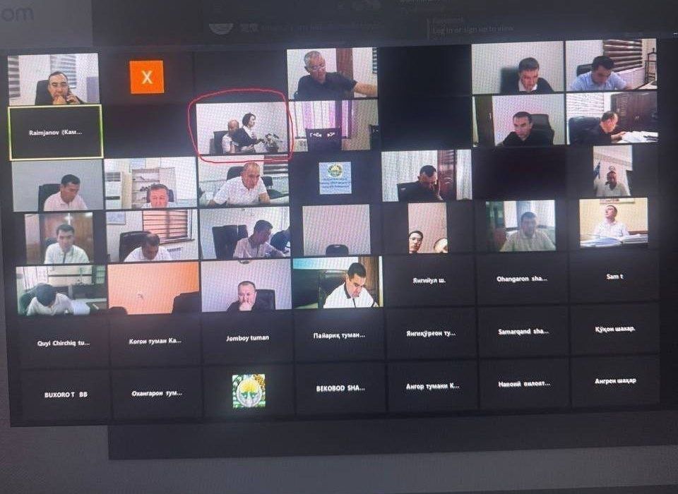 Videoselektorda davlat xodimining nojo‘ya harakati holati kuzatildi va u ishdan olindi